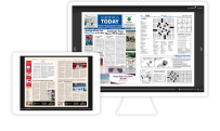 Newspapers, optimized on any device, from desktop, to mobile.